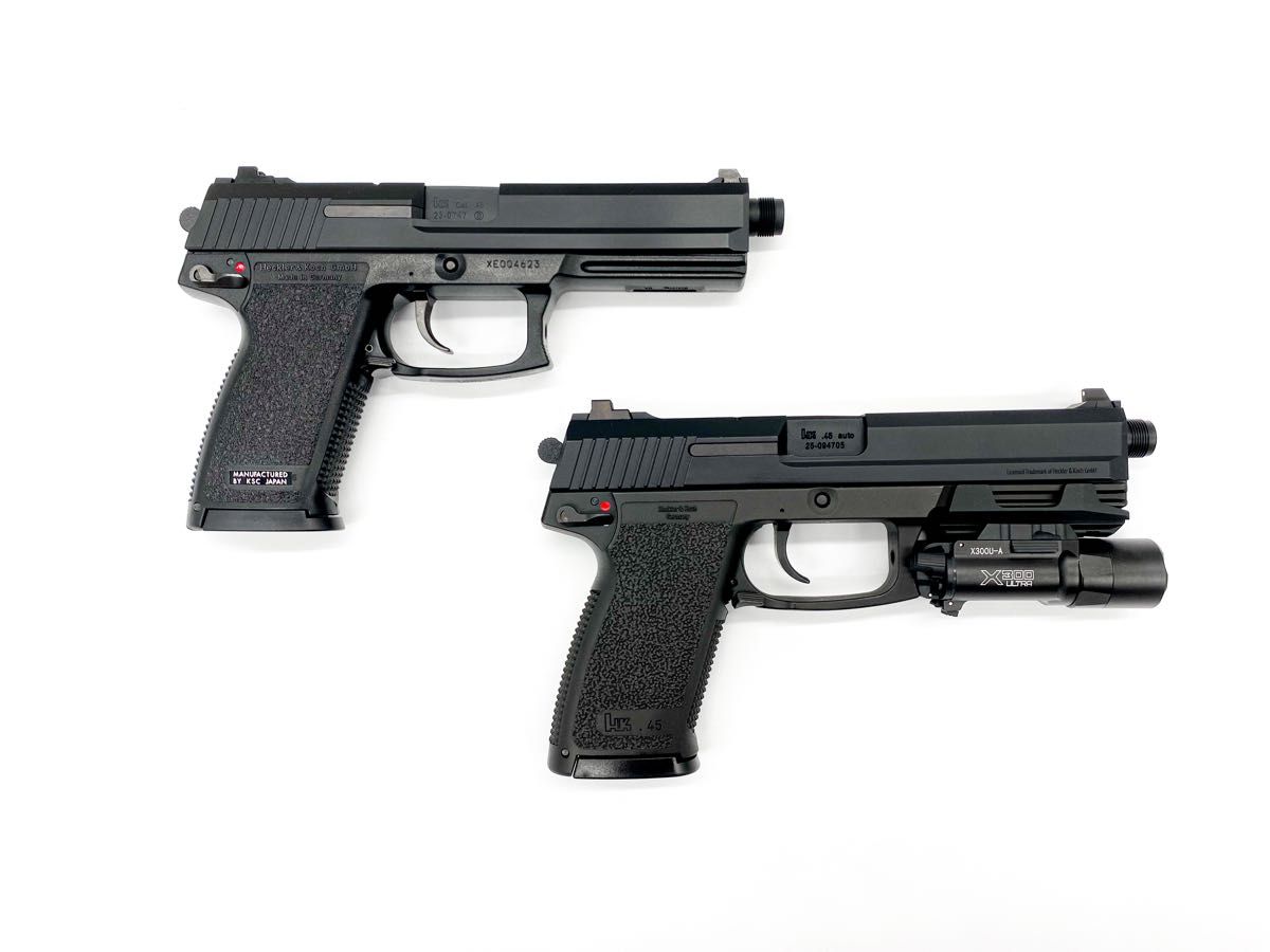 KSC MK23 US SOCOM PISTOL ガスガン 訳あり2丁 入手困難 KWA & KSC Mk23 SOCOM ソーコム PISTOL 2丁セット