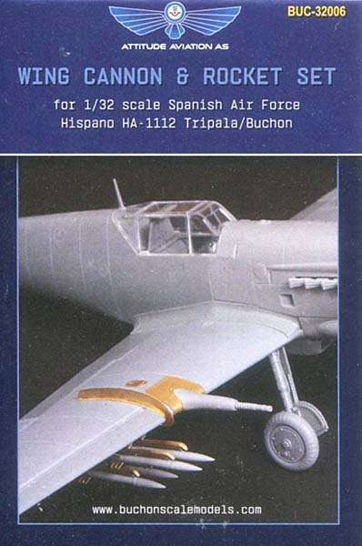 アティチュードアビエーション ATA32006 1/32 イスパノ HA-1112 K.1L/M1L武装パーツセット (ハセガワ用)
