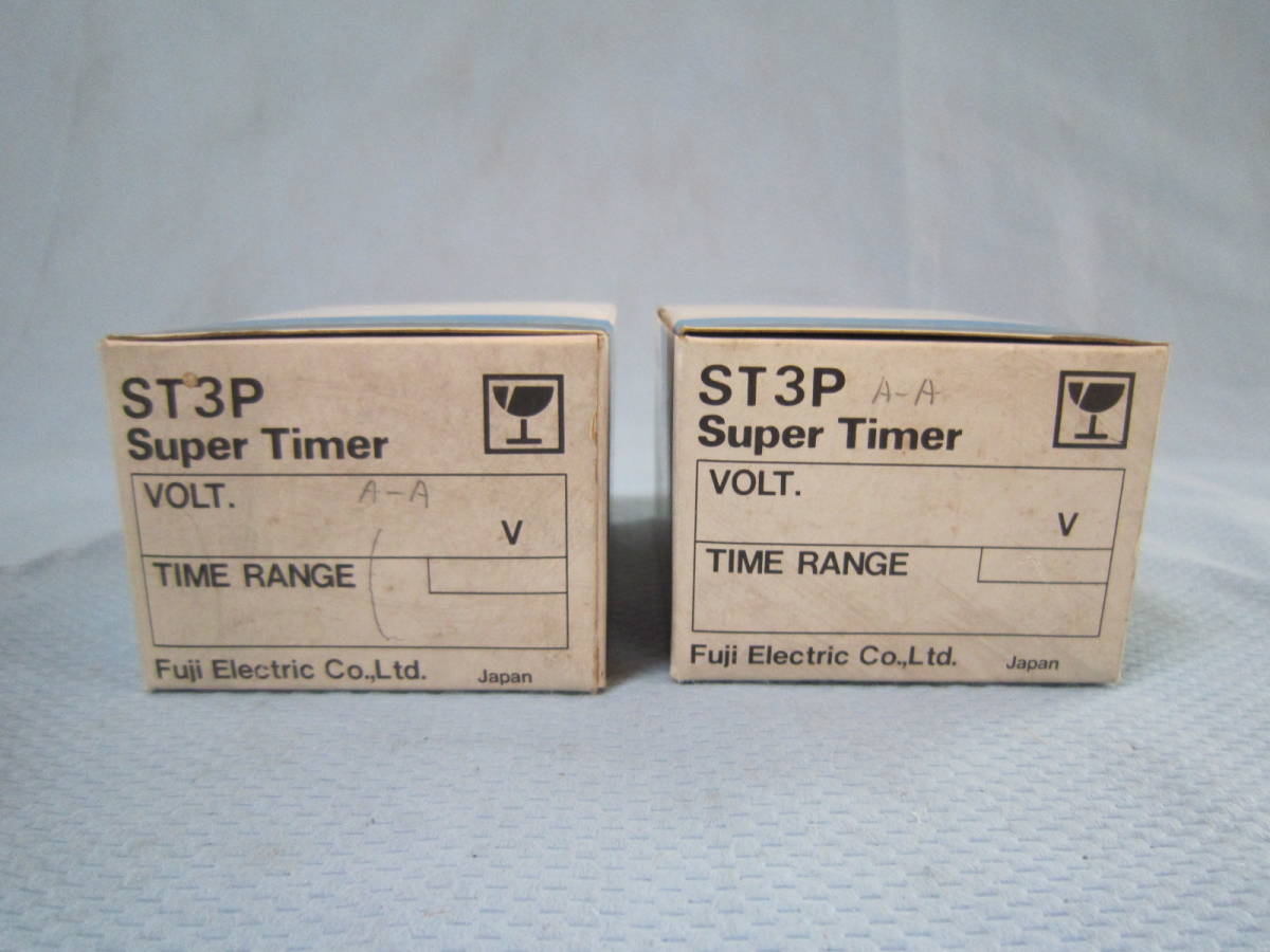  Fuji electro- machine super timer Super Timer ST3 A-A 5S INPUT RATING:AC100 *2 piece 
