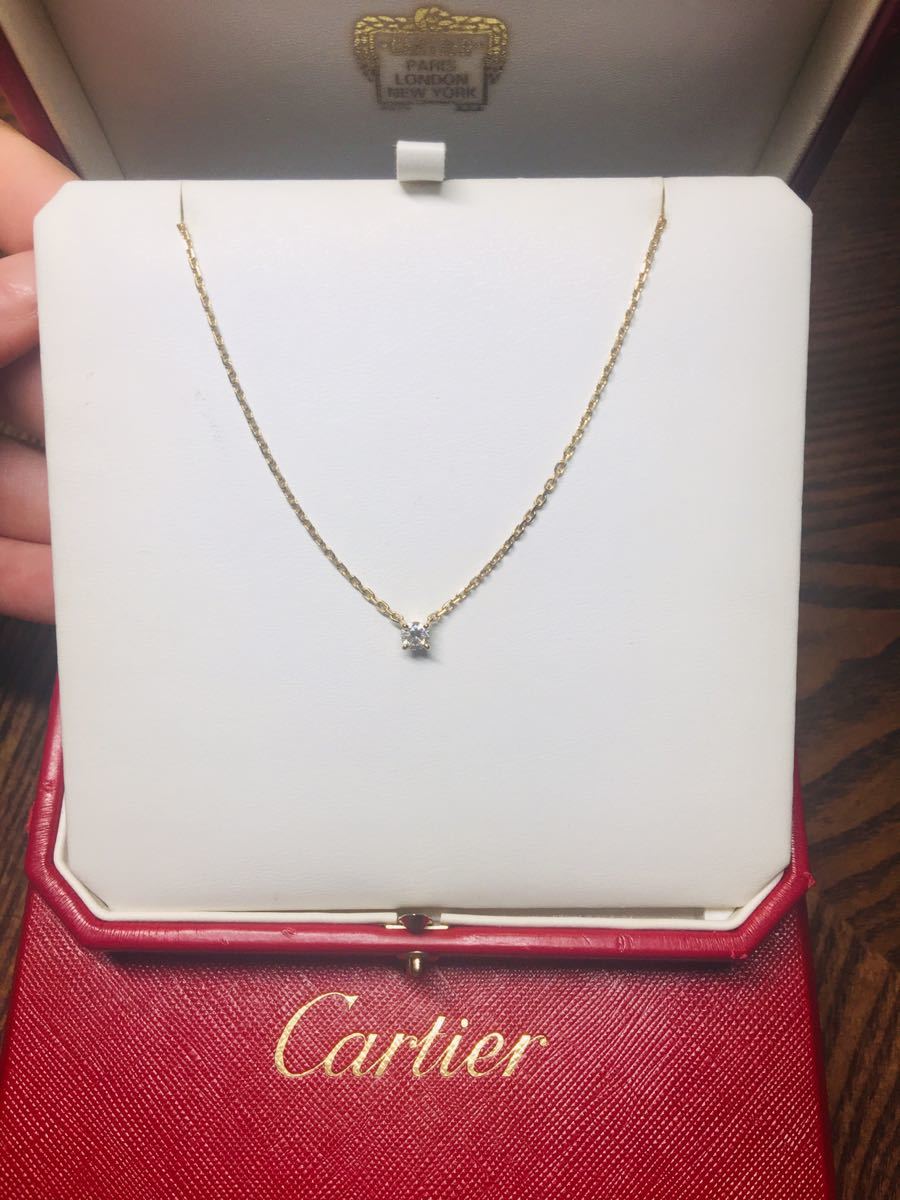 Cartier カルティエ ダイヤモンドラブサポート ネックレス K18YG