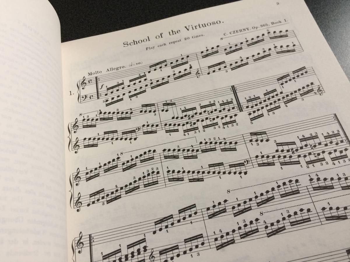 ♪♪ＣＺＥＲＮＹ School of the Virtuoso, Op. 365: Piano Technique/ピアノ教則 チェルニー♪♪_画像2