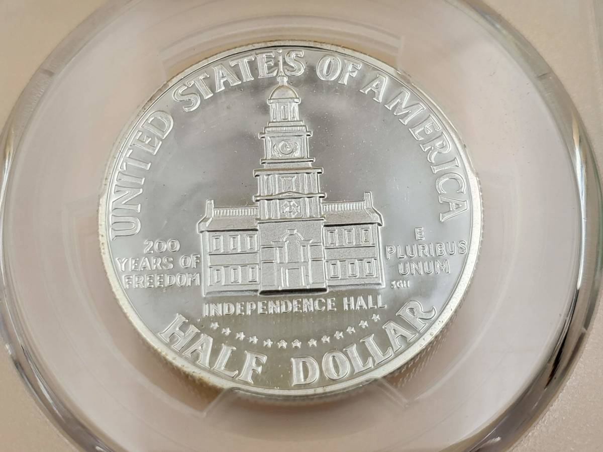 1976-s ケネディー 建国200周年記念 50セント 銀貨 PCGS PR70 DCAM Kennedy Silver Coin ハーフダラー 
