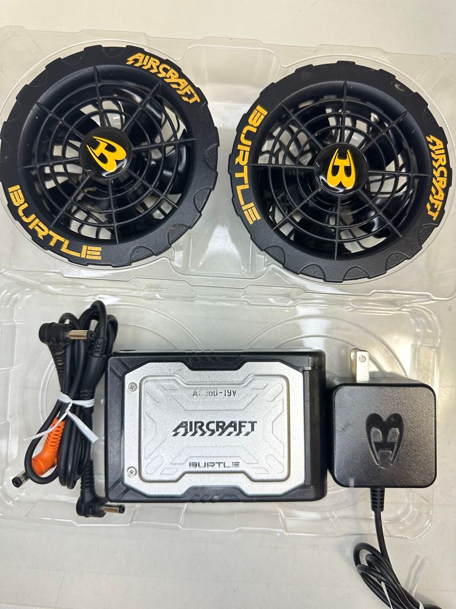 空調服 バートル エアークラフト ファンセット19V 黒 19V空調服 バートル エアークラフト バッテリー ファンセット