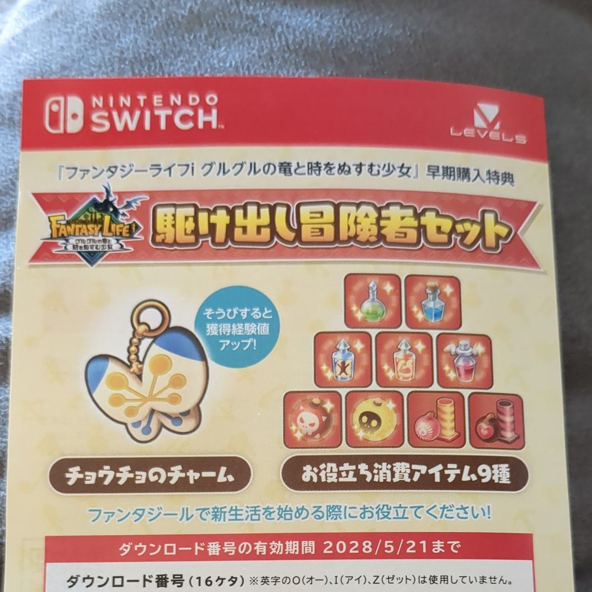Switchソフト 特典未使用 ファンタジーライフ I 〜冒険のはじまり〜 Switchソフト 特典未使用 ファンタジーライフ I 〜冒険の
