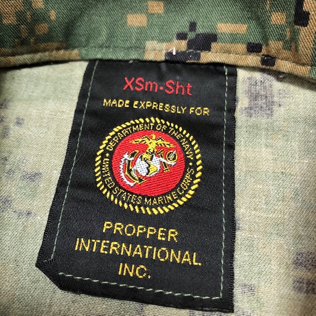 sh●176 米軍実物 U.S.MARINE USMC ウッドランド ピクセルカモジャケット XS-SHORT 米軍海兵隊 ミリタリー 軍物 USアーミー_画像4