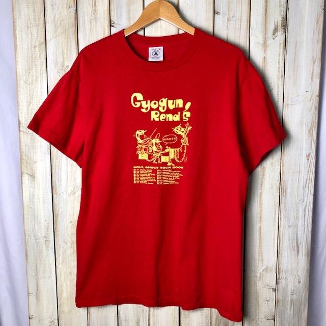 バンドT・ロックT GYOGN REND'S ツアーTシャツ M 2000年 ギョガンレンズ オールド ヴィンテージ ガレージロック ●46