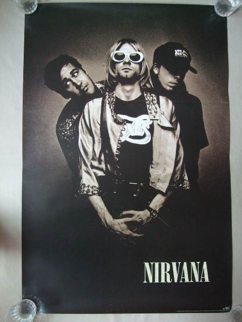 1993 NIRVANA / IN UTERO Promo Poster /niruva-na промо постер / американский производства / не продается / царапина есть / не использовался товар / подлинная вещь 