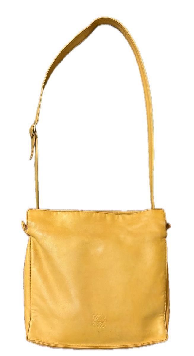 *送料・関税込み*ロエベ PufferGoyaレザーショルダーイエロー LOEWE ショルダーバッグ イエロー レザー|Yahoo!フリマ(旧