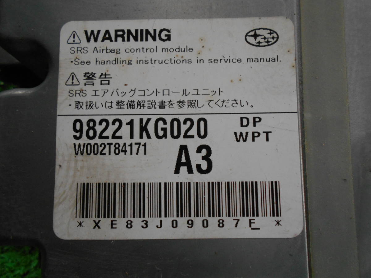 #SRS not yet development. car ... removal # Stella RN1 RN2#H19# original airbag computer #98221KG020# Miyagi prefecture departure #YK020707/ size A/K28/. is 