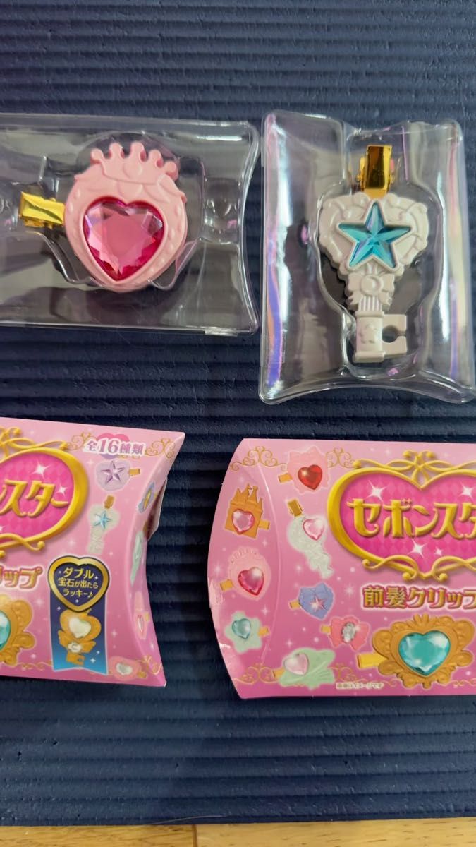 【セット販売】前髪クリップ セボンスター クラウンベリー カギ いちご ほし お菓子 スターキー