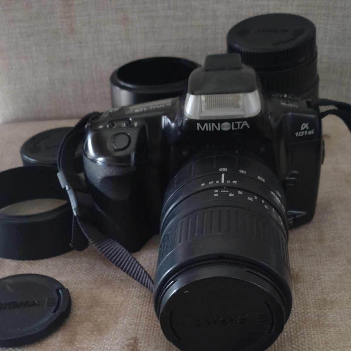 MINOLTAα-101si一眼レフセット ジャンク MINOLTA α-101si 一眼レフカメラ SIGMAレンズセット