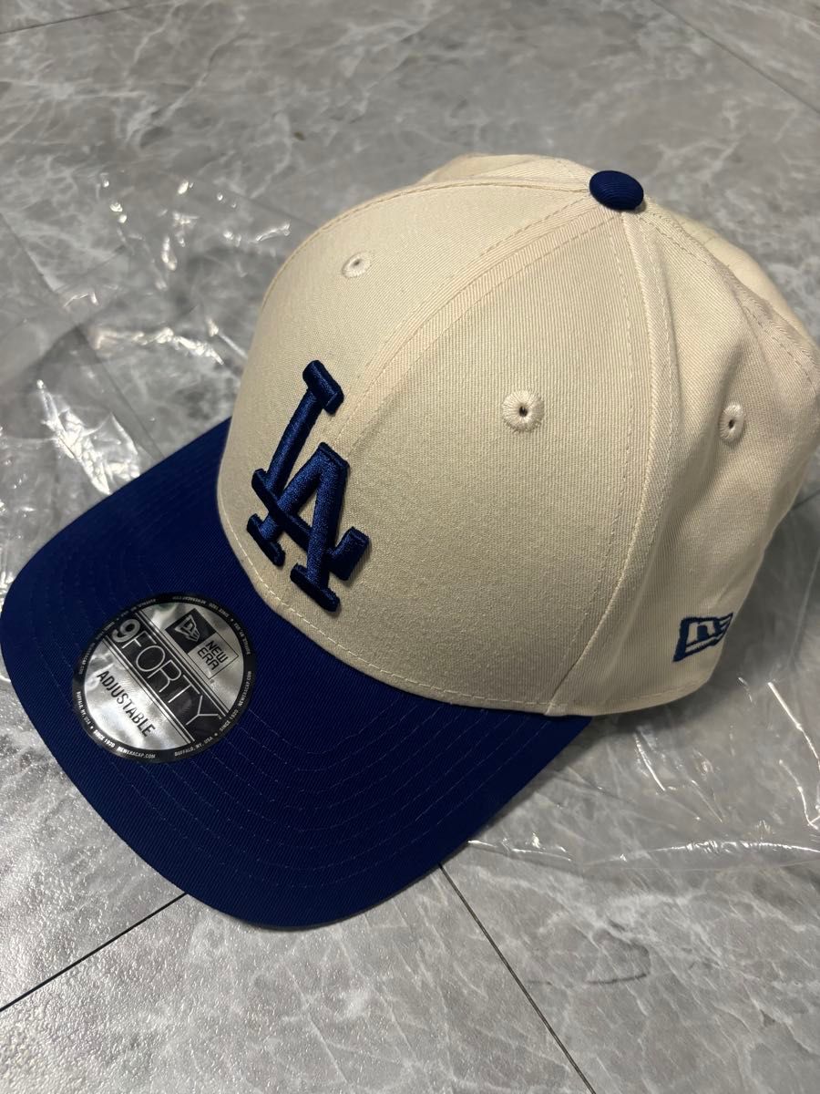 New Era 9FORTY ベースボールキャップ ベージュ/ネイビー New Era 9FORTY ベースボールキャップ ベージュ/ネイビー|Yahoo