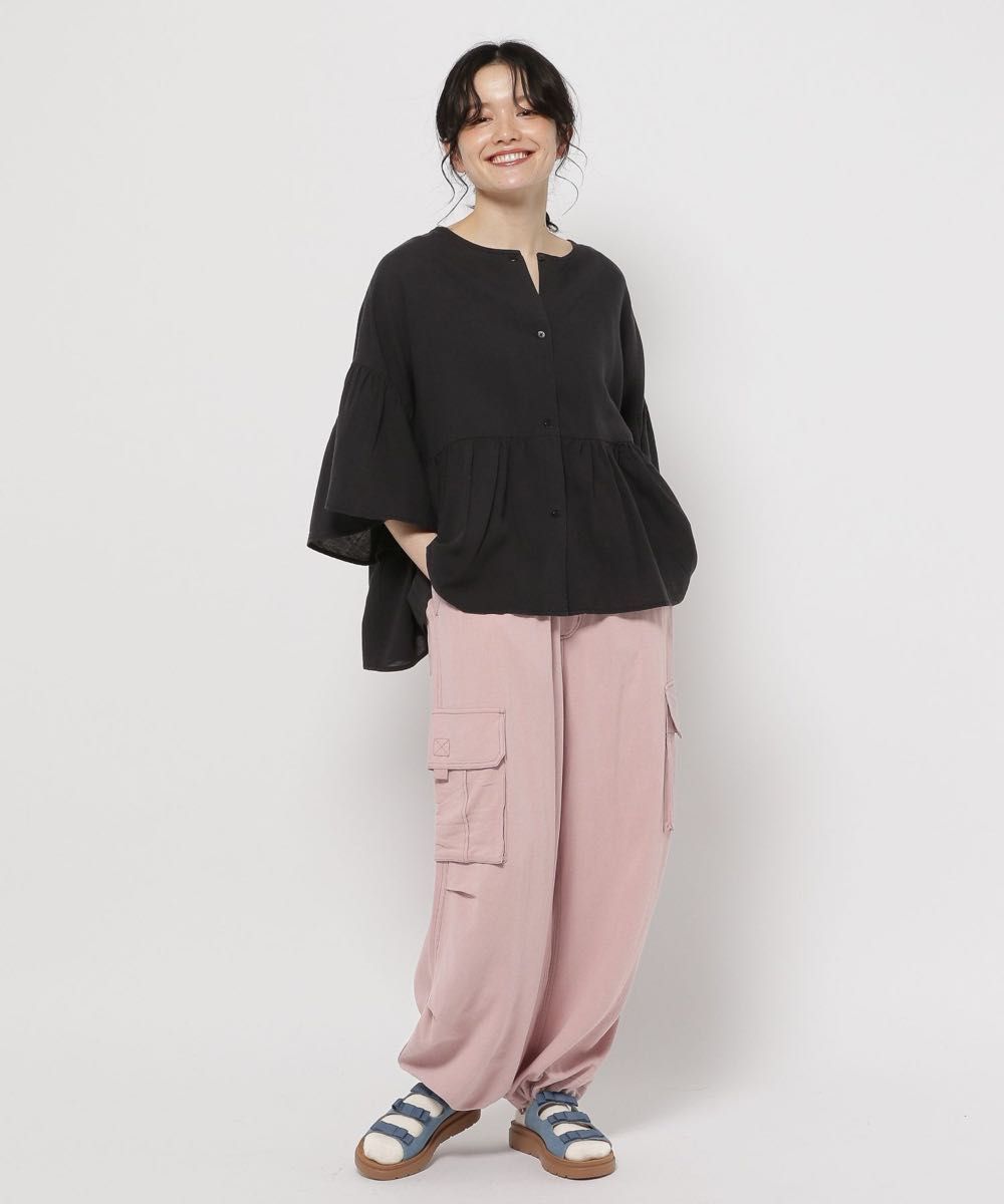 ◆送料関税無料◆Anthropologie リネン混 刺繍入りカーゴパンツ niko and リネン混トロットカーゴパンツ|Yahoo!フリマ(旧
