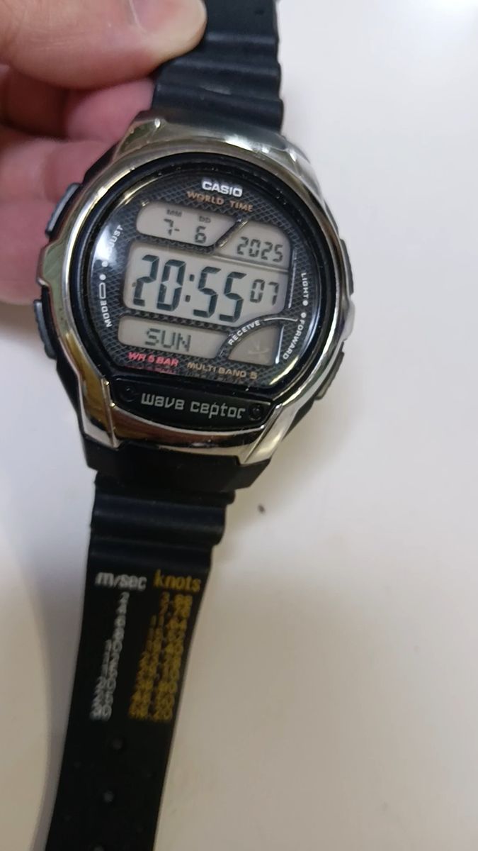 CASIO WV-58J 電波 腕時計 稼働品
