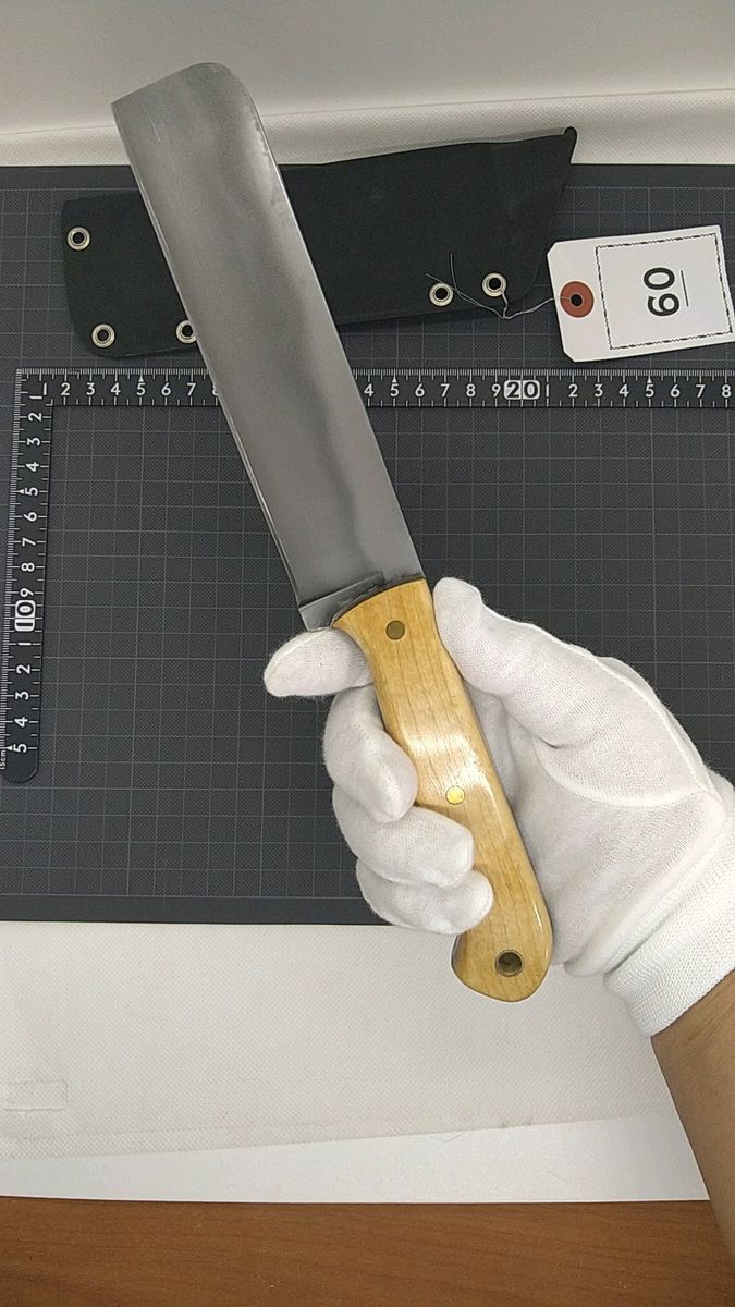 自作ナイフ60 S50C炭素鋼 メープルハンドル