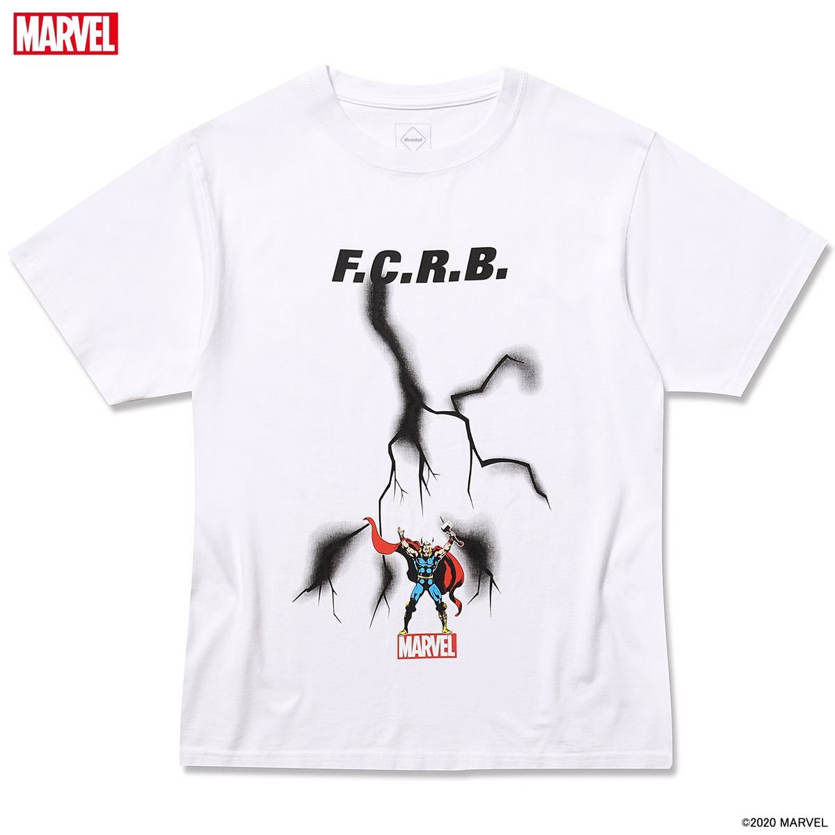 公式サイト MARVEL FCRB 20SS 【新品タグ付】 f.c 白 カットソー T