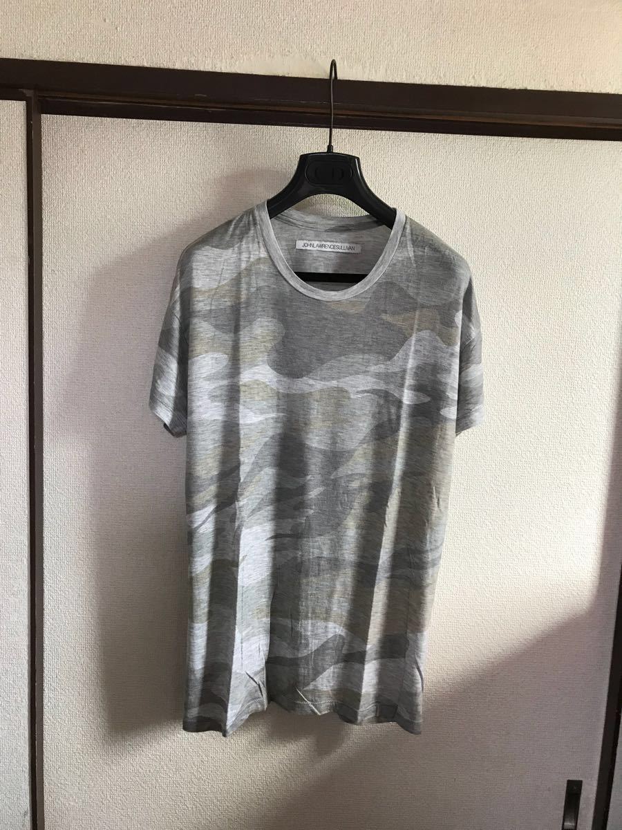 【美品】【送料最安360円】 JOHN LAWRENCE SULLIVAN ジョンローレンスサリバン 迷彩Tシャツ カモフラ カットソー 即決早い者勝ち