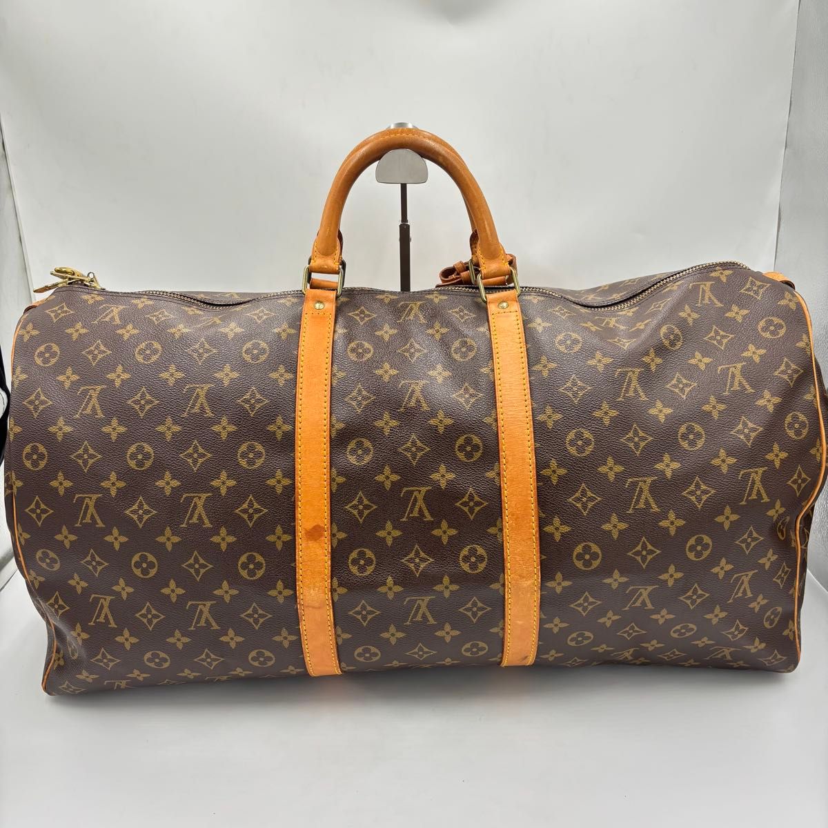 美品 Louis Vuitton ボストンバッグ LOUIS VUITTON ルイヴィトン キーポル60 モノグラム レザー