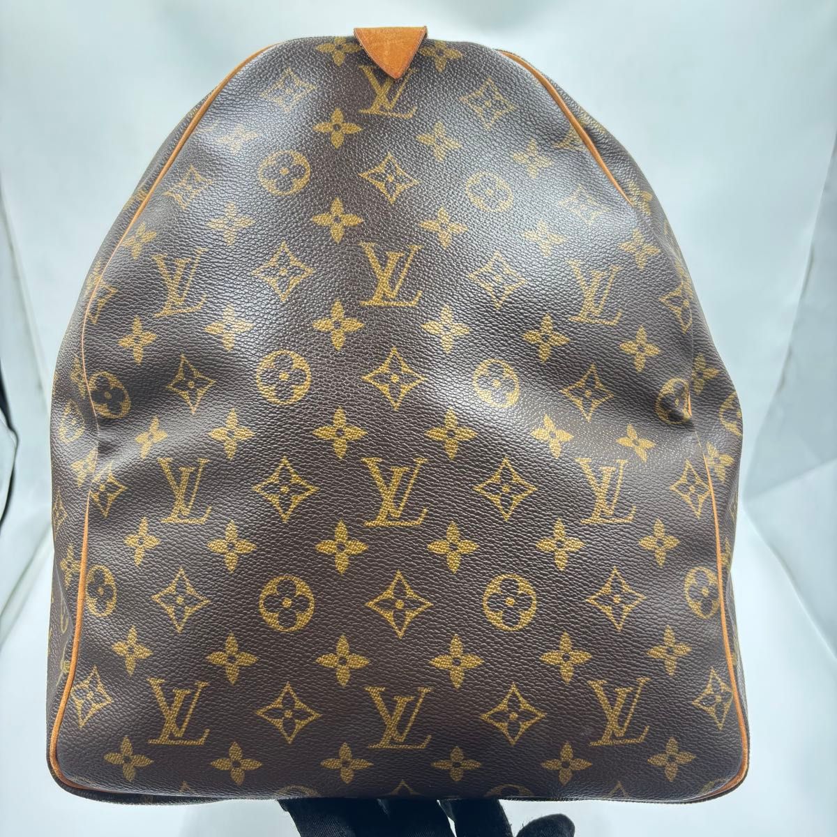Louis Vuitton ボストンバッグ ブラウン ルイ ヴィトン モノグラム LOUIS VUITTON ルイヴィトン キーポル60 モノグラム レザー