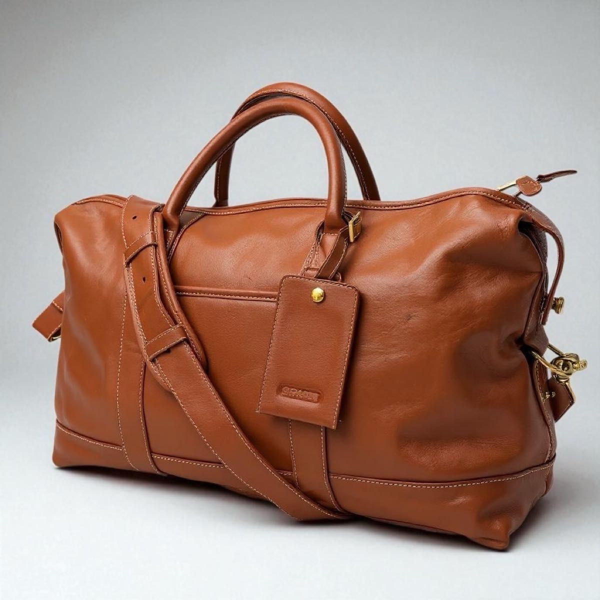 オールドCOACH ブラウン ボストンバッグ COACH オールドコーチ 2way レザーボストンバッグ ハンドバッグ
