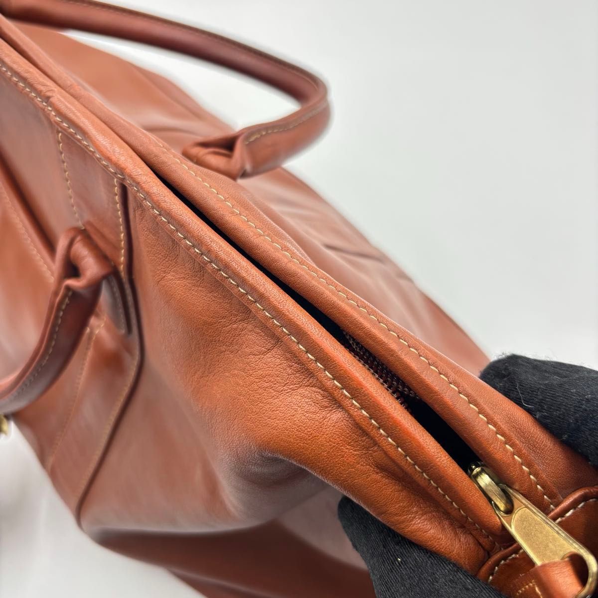 使用回数1回きり オールドコーチ 2wayメンズレザーボストンバッグ ブラウン COACH オールドコーチ 2way レザーボストンバッグ ハンドバッグ
