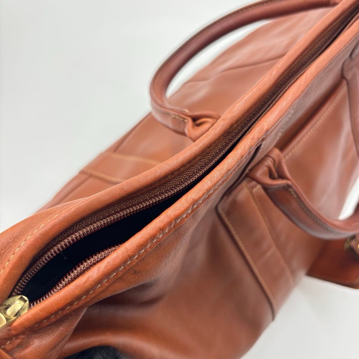 オールドコーチ COACH レザー ボストンバッグ 2way ブラウン COACH オールドコーチ 2way レザーボストンバッグ ハンドバッグ