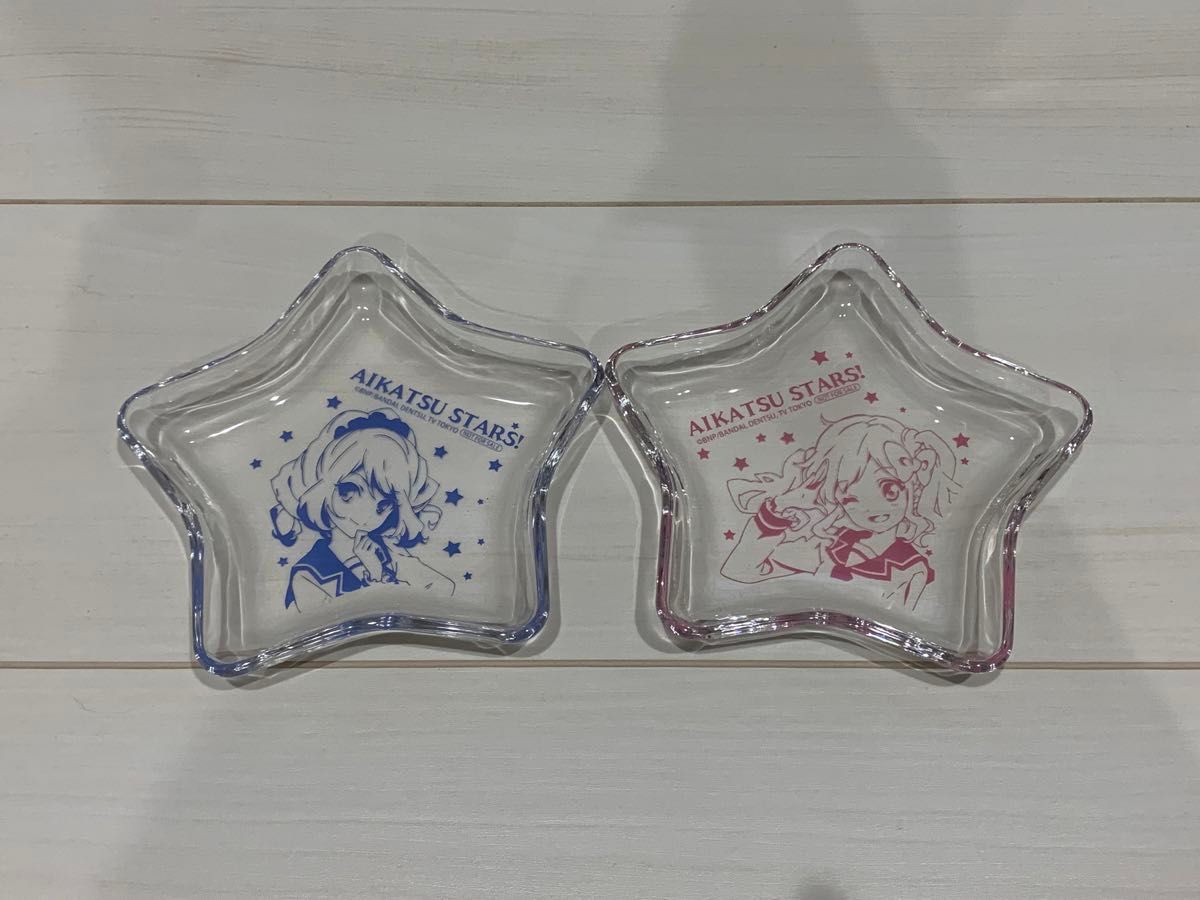 アイカツスターズ!Blu-ray BOX 購入特典 ガラス製小皿 ゆめ ローラ アイカツスターズ Blu-ray BOX 購入特典 ガラス製小皿 ゆめ