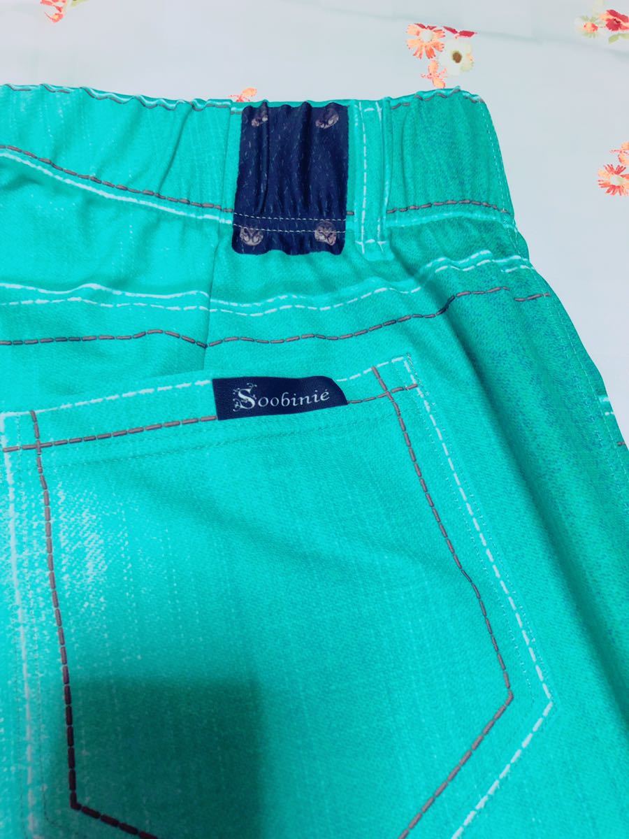 sbinieSoobinie wrinkle also becomes ... stretch stretch comfort chin Star design. transcription black pto pants /13/ pastel green group /QVC