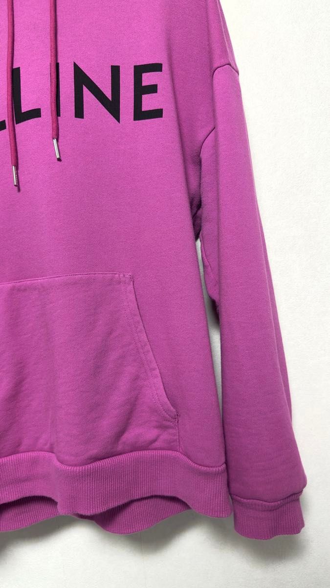 【ヴィンテージ】Rank:S☆Celine S コットン ピンク フーディ セリーヌ CELINE 21SS ロゴフーディー ピンク XS|Yahoo!フリマ