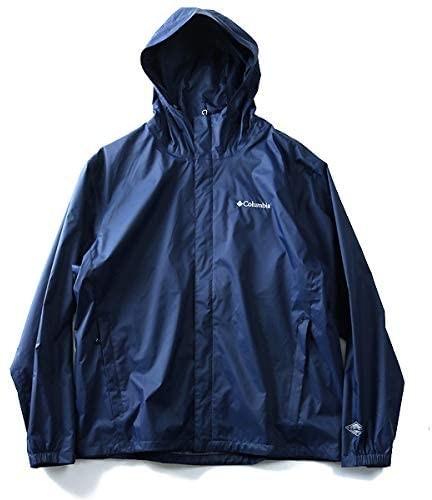 [送料無料]Columbia コロンビア OMNI-TECH 防水ジャケット/NAVY/LTサイズ