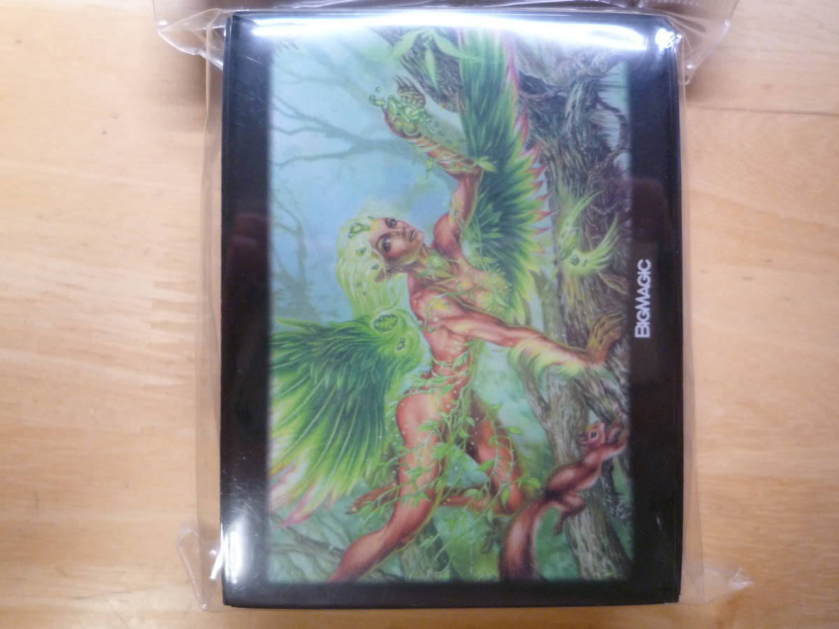 MTG　BIG MAGIC オリジナル SLEEVES 緑の天使（Ron Spencer） エンジェルスリーブ 100枚入り 新品未開封 92mm×67ｍｍ_画像2