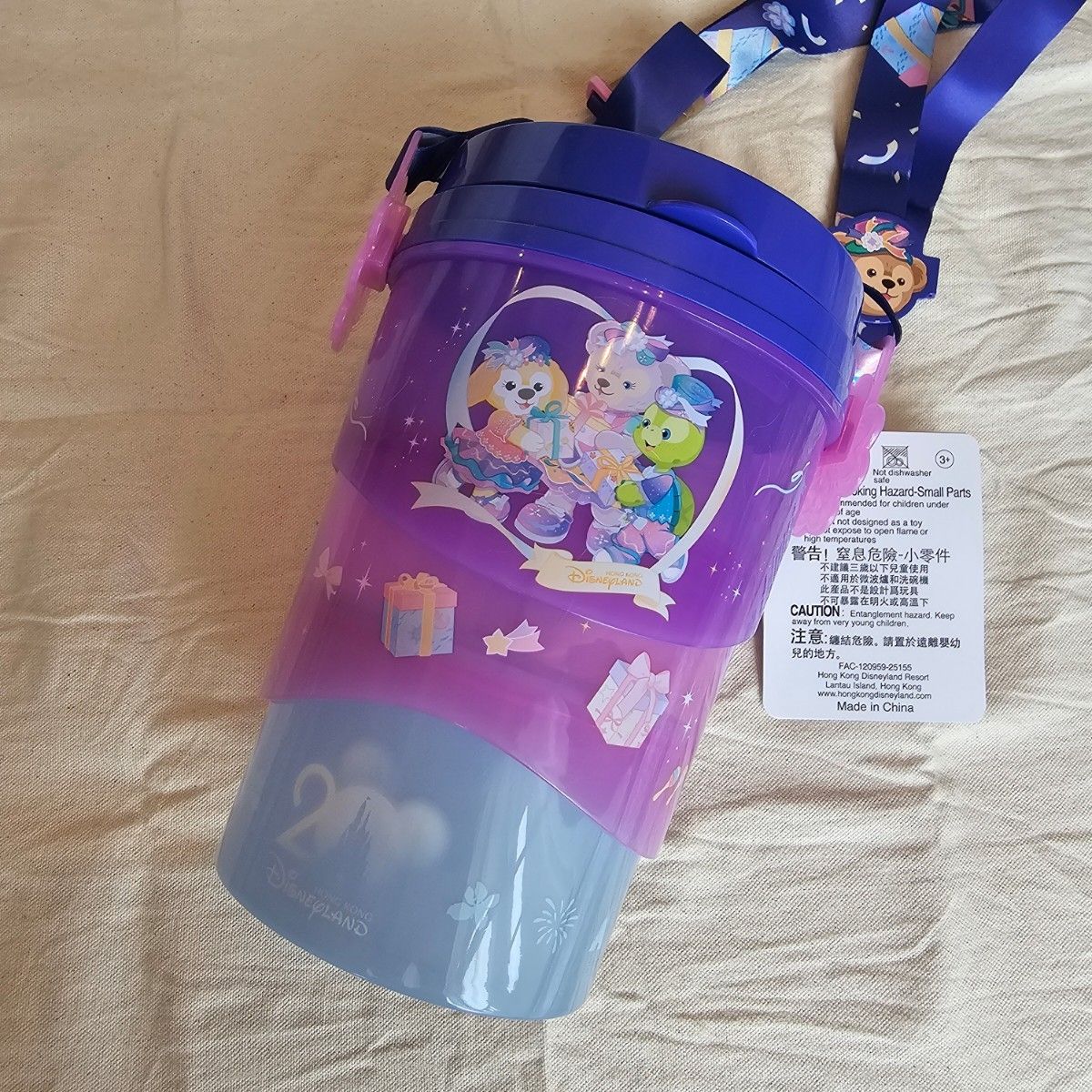 【日本未入荷】香港ディズニー20周年限定ポップコーンバゲット 香港 ディズニー disney 20周年 ポップコーン バケット