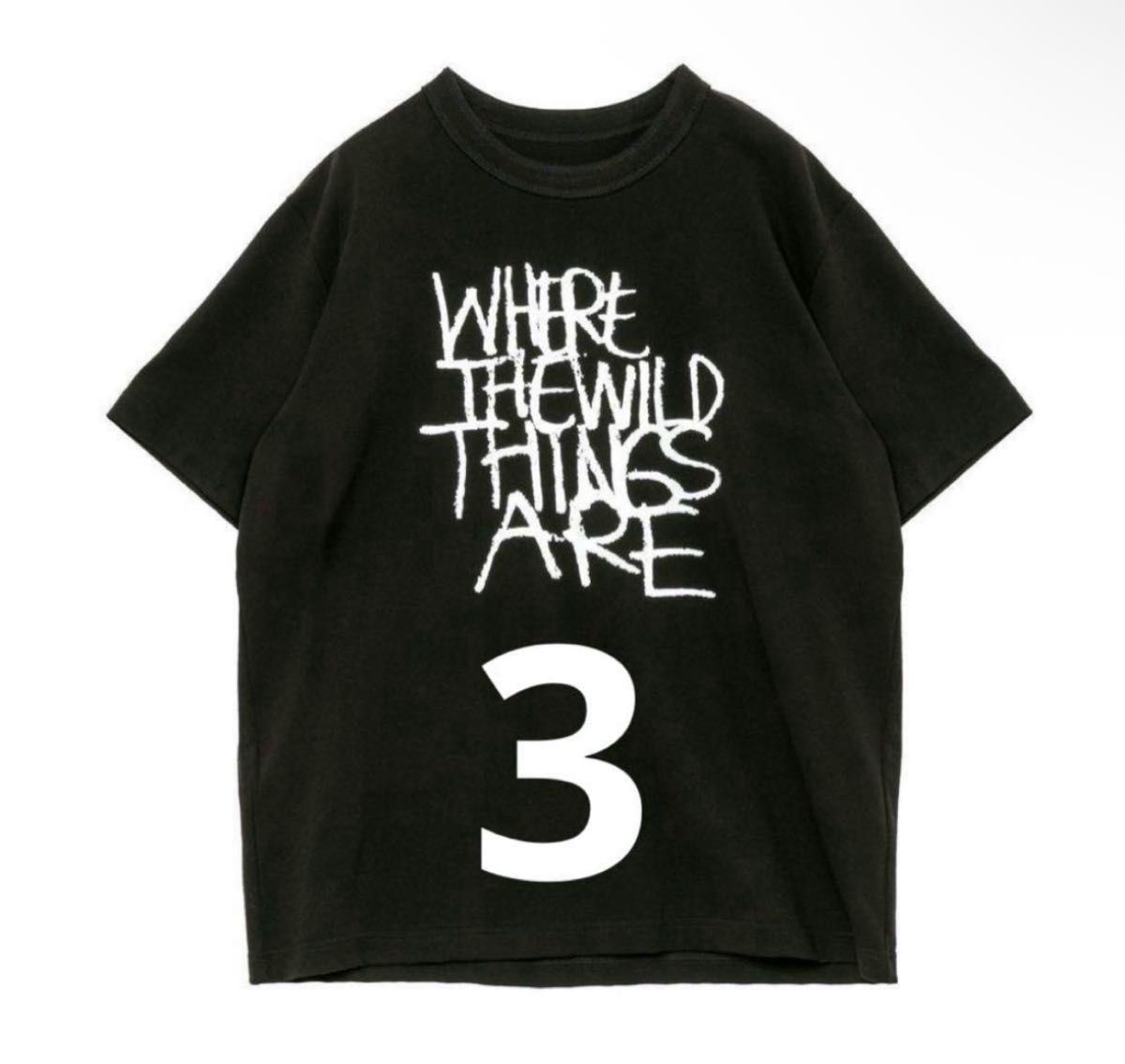 25AW Sacai THE t-shirt 白黒 size0 パックTシャツ サイズ3 Tシャツ sacai 25aw WHERE THE WILD THINGS ARE T-Shirt