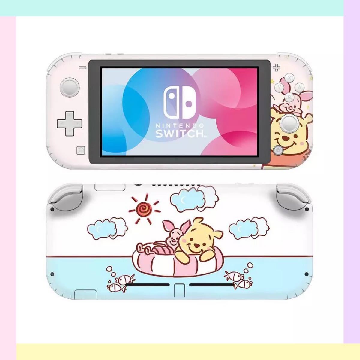 Paypayフリマ Switch Lite スキンシール くまのプーさん ディズニー