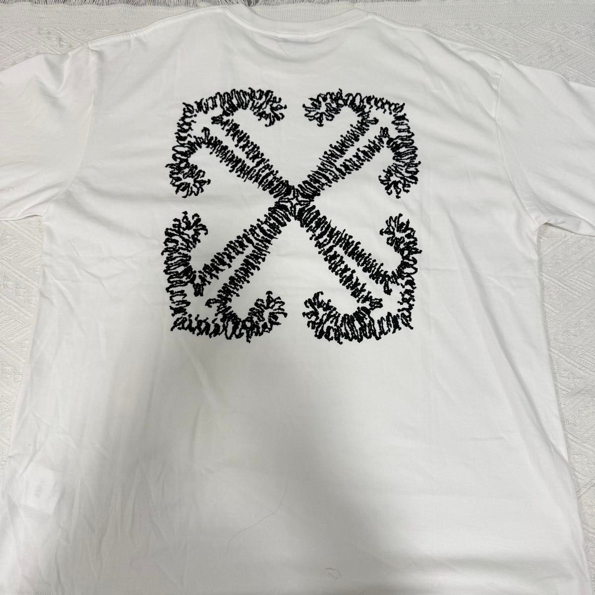 ☆Off-White オフホワイト フレスコ スリムフィット Tシャツ☆ オフホワイト off-white Tシャツ ホワイト サイズXL|Yahoo