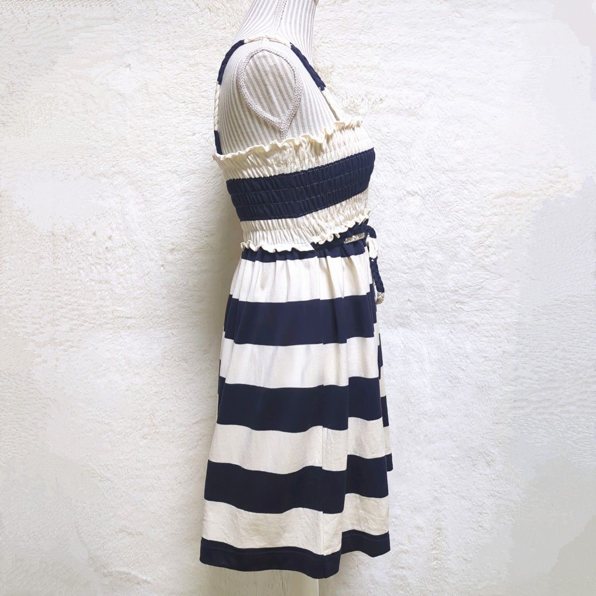 BURBERRY BLUE LABEL キャミワンピース 希少 美品 BURBERRY BLUE LABEL ボーダー キャミワンピース