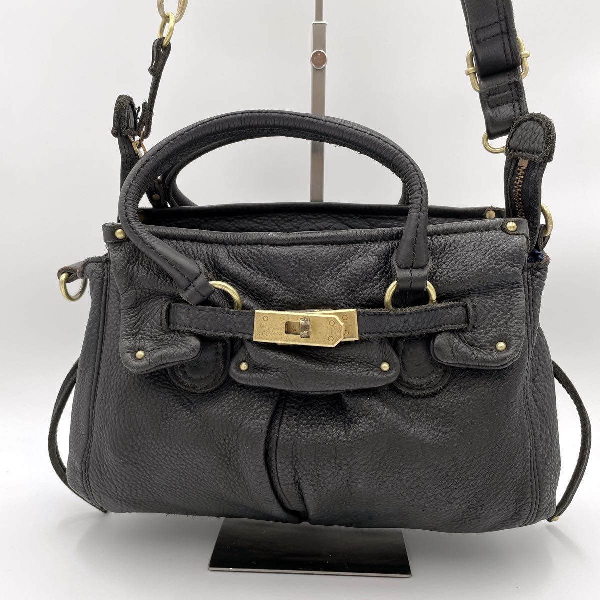 バッグ archive city leather gimmick handbag Y2K archive Leather gimmick handbag y2k ショルダーバッグ 斜め