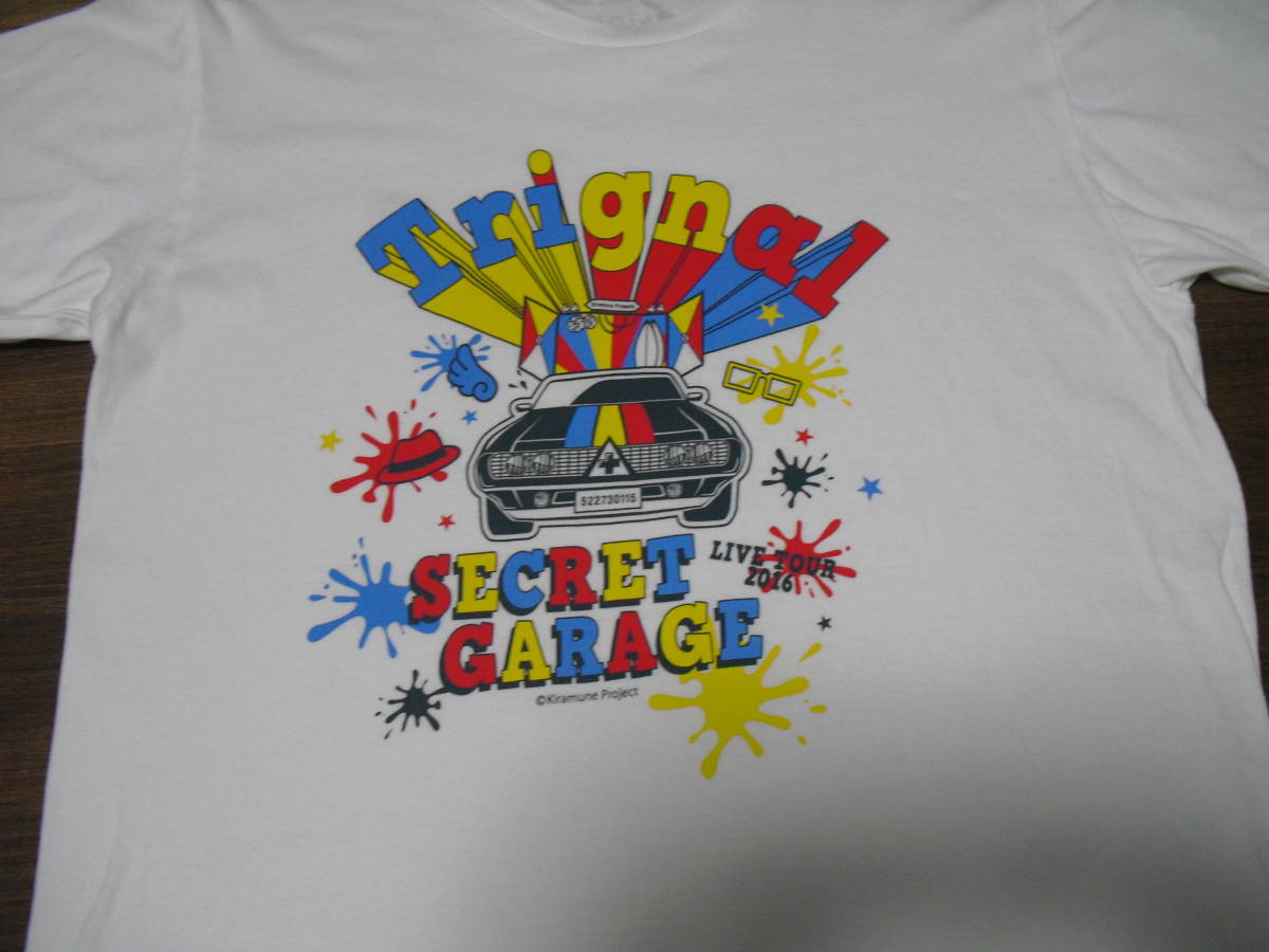 Kiramune Trignal ライブツアー2016 SECRET GARAGE Tシャツ (江口拓也、木村良平、代永翼)_画像3