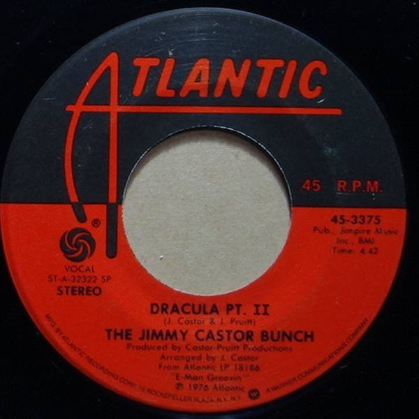 試聴可◆送料165円◆The Jimmy Castor Bunch - Space Age / Dracula Pt. II◆Atlantic / 45-3375◆7inch・7インチ_画像2