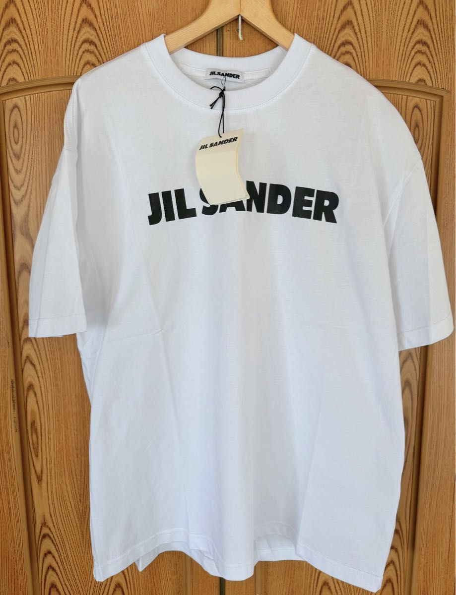 ◆JIL SANDER◆ 半袖 ロゴ Tシャツ 男女兼用 ホワイト JIL SANDER ジルサンダーロゴ Tシャツ 半袖