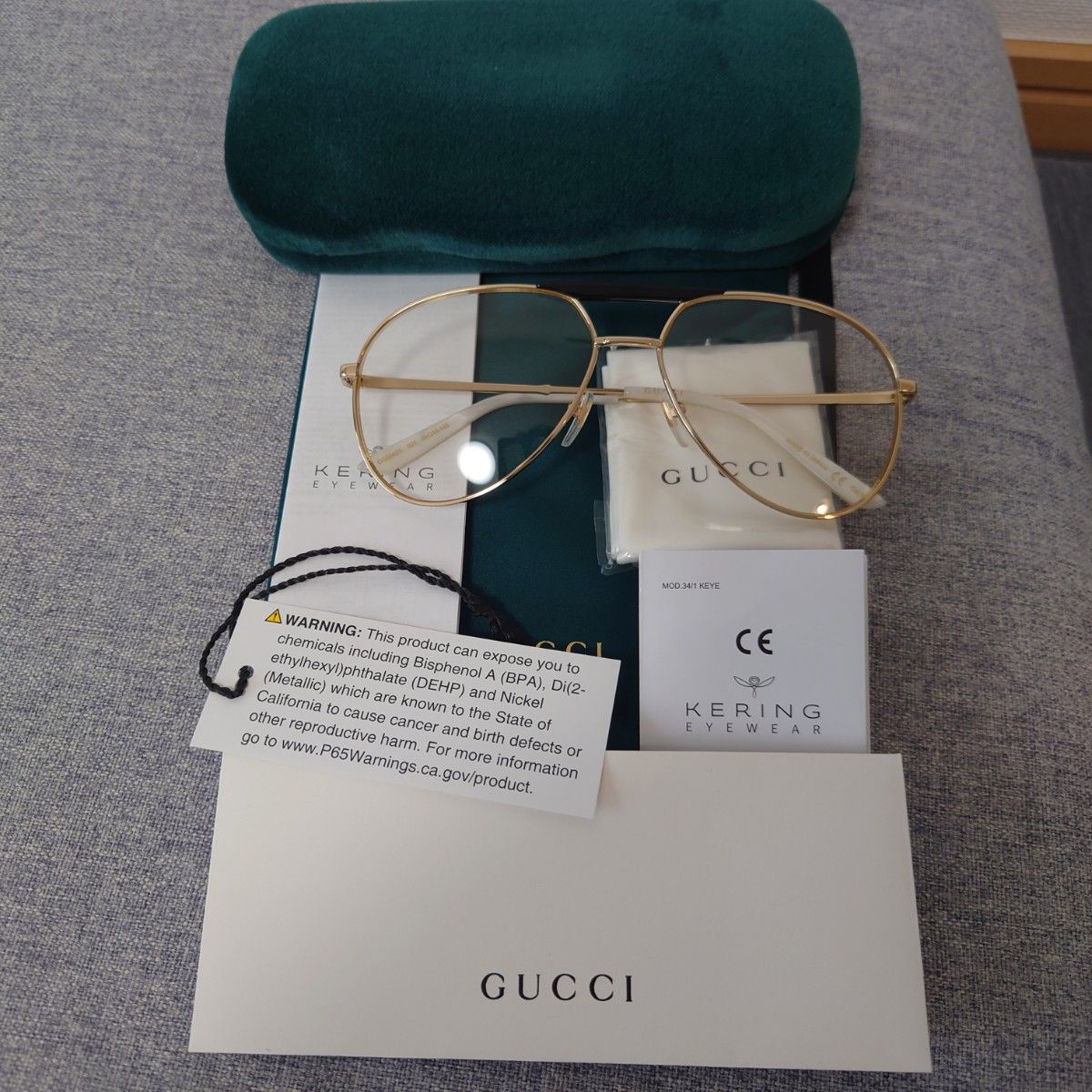 Gucci アビエーターサングラス ゴールド 未使用品 新品未使用】GUCCI ゴールド アビエイター サングラス 定価7万
