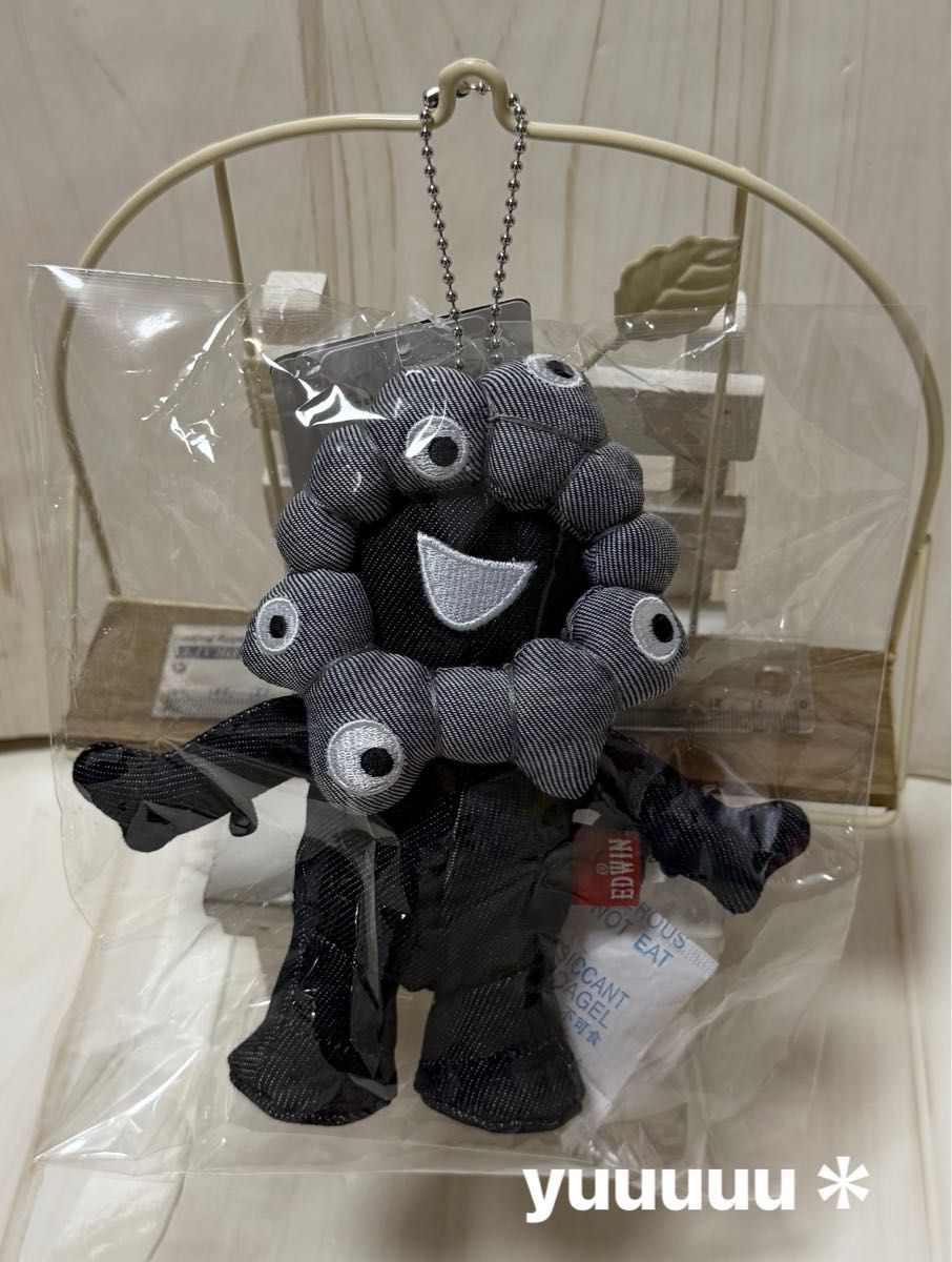 ミャクミャク EDWIN エドウィン ぬいぐるみ 万博 万博 ミャクミャク EDWIN エドウィン 全身 マスコット