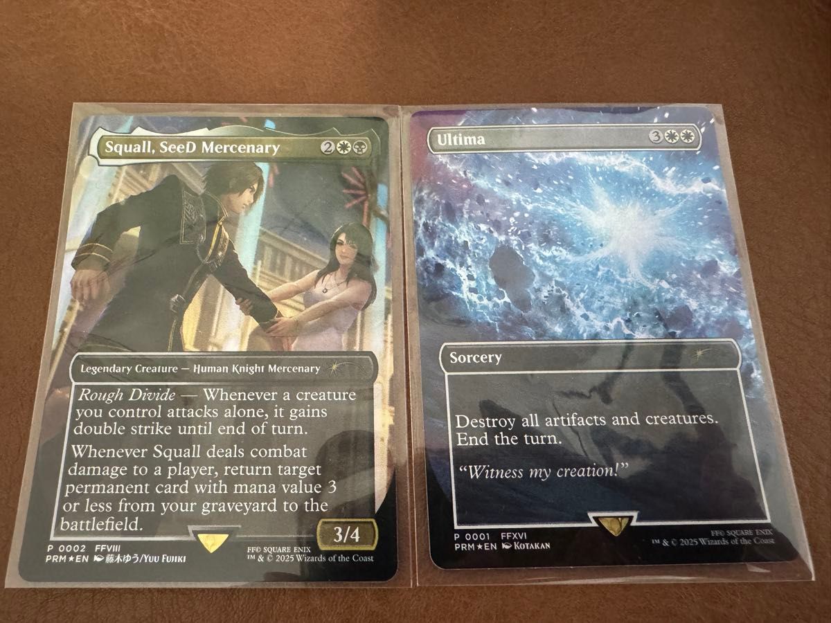 MTG SeeDの傭兵スコール 古代魔法アルテマ2枚セット プロモ MTG ファイナルファンタジー スタンダードショーダウンプロモ