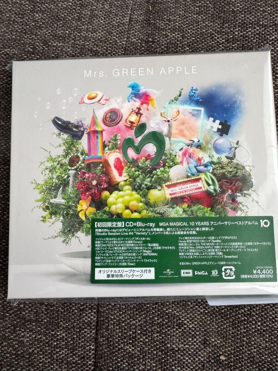 Mrs. GREEN APPLE CD・Blu-ray セット りぽ Mrs GREEN APPLE 10周年記念 CD+Blu-ray 初回限定盤|Yahoo