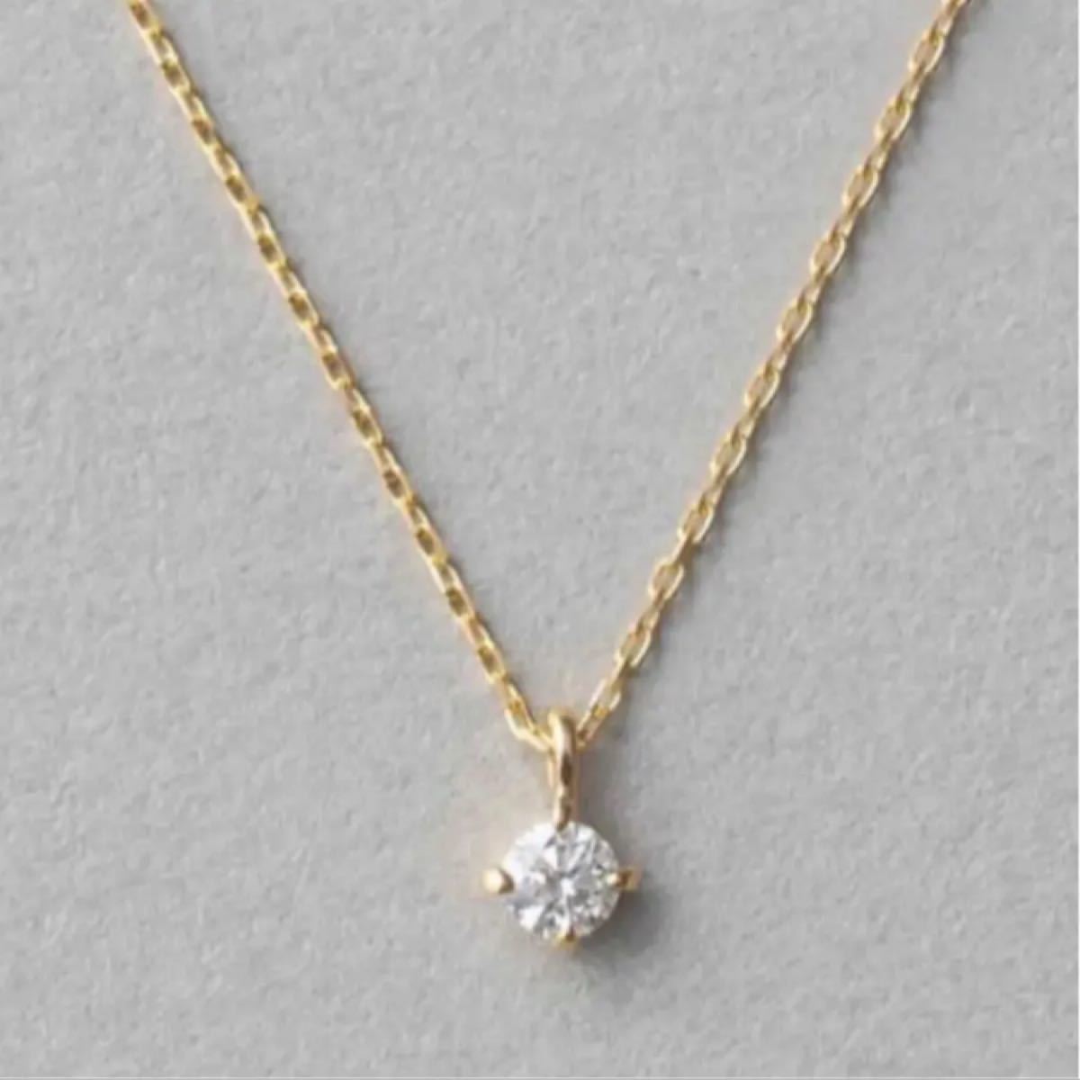 ete エテ 一粒ダイヤ ダイヤモンド ネックレス K18 アクセサリー