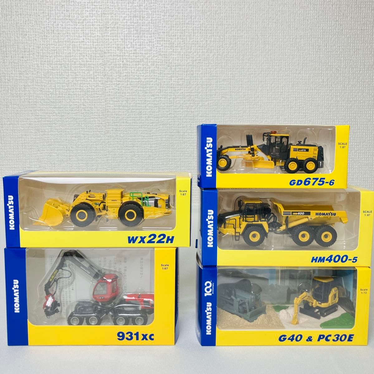 コマツ オリジナルミニチュア 重機5点セット*非売品 株主優待 新品 コマツ オリジナル ミニチュア 株主優待 非売品 5点セット