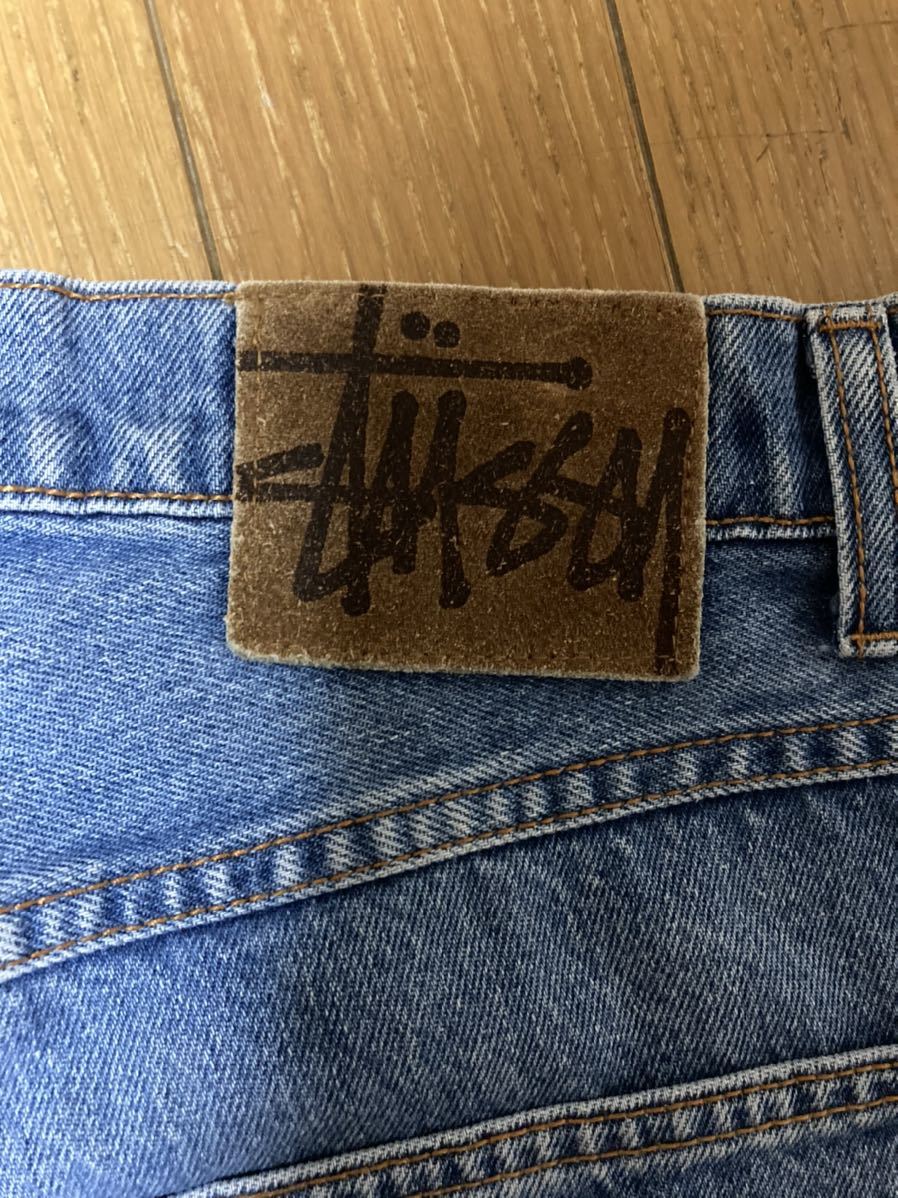 USA製 OLD STUSSY デニムショーツ 32 ショートパンツ 90s ビンテージ グッドイナフ