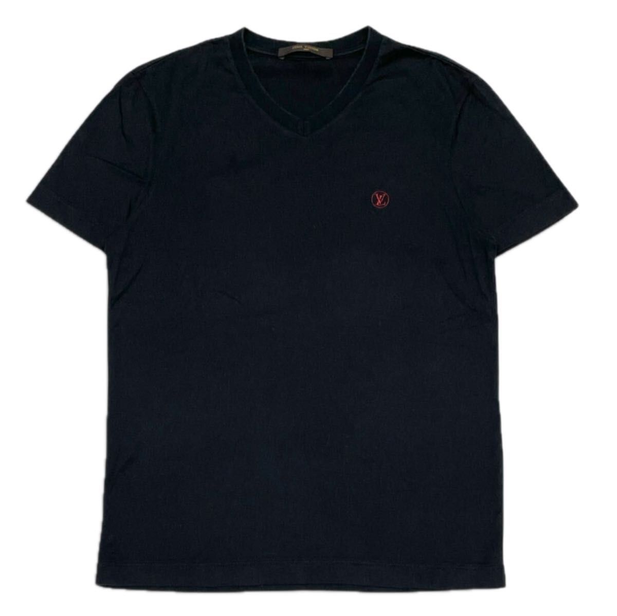 【上品に魅せる】Louis Vuitton Tシャツ ブラック LOUIS VUITTON Tシャツ Vネック ブラック|Yahoo!フリマ(旧