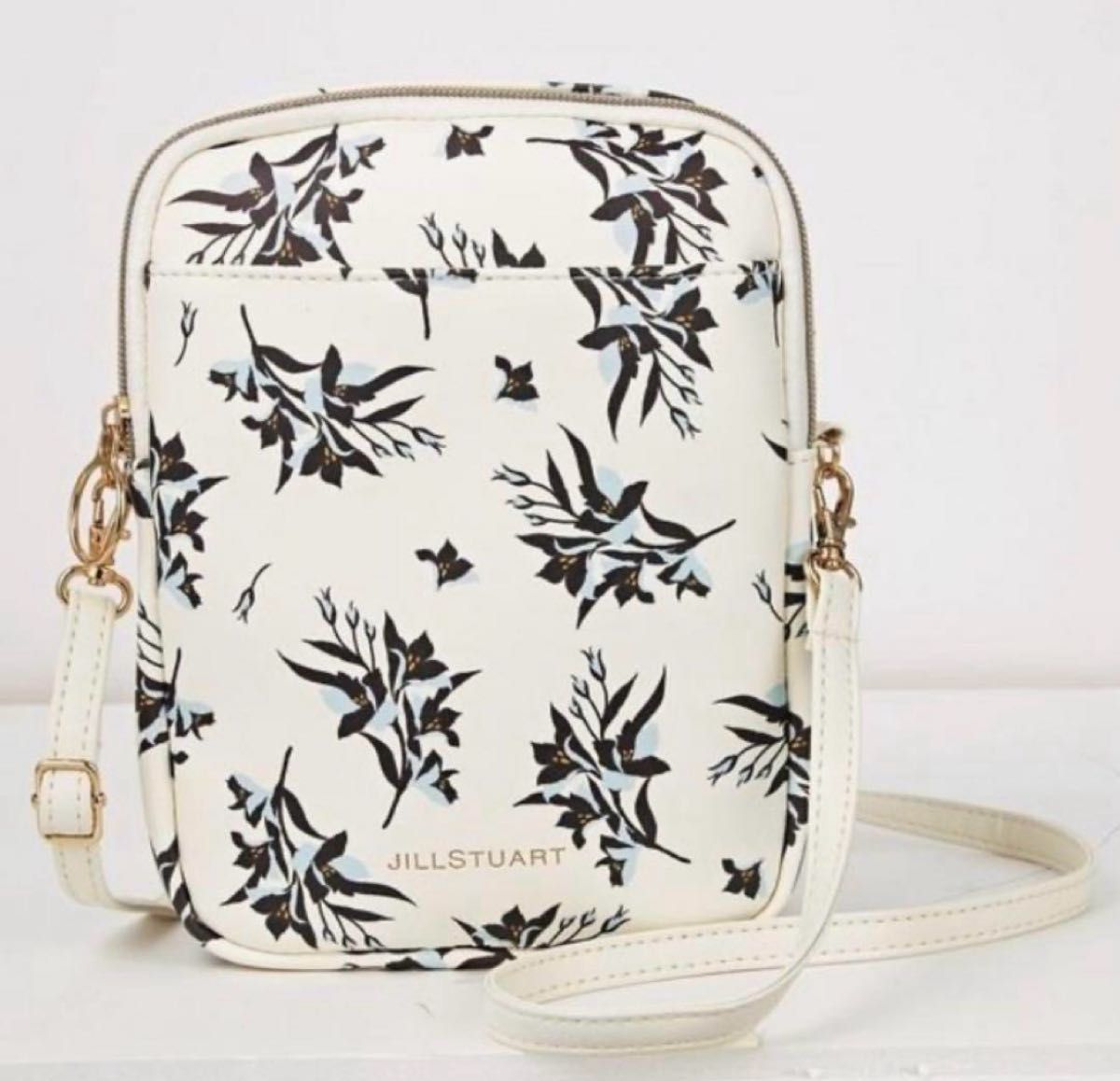 ショルダーバッグ・ポシェット JILLSTUART Bread Pocket Bowling Bag 2color JLBA3F618WT JILLSTUART カードポケット付き花柄ポシェット ショルダーバッグ