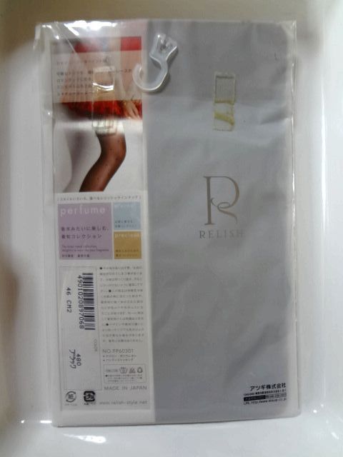  new goods ATSUGI RELISH perfume rely shuUV care stockings M~L car i knee garter dot pattern black black 